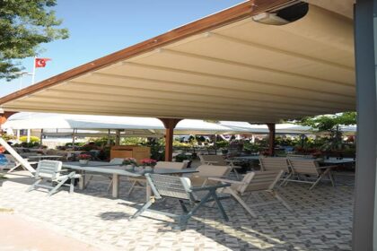 Raylı Pergola Tente Sistemi