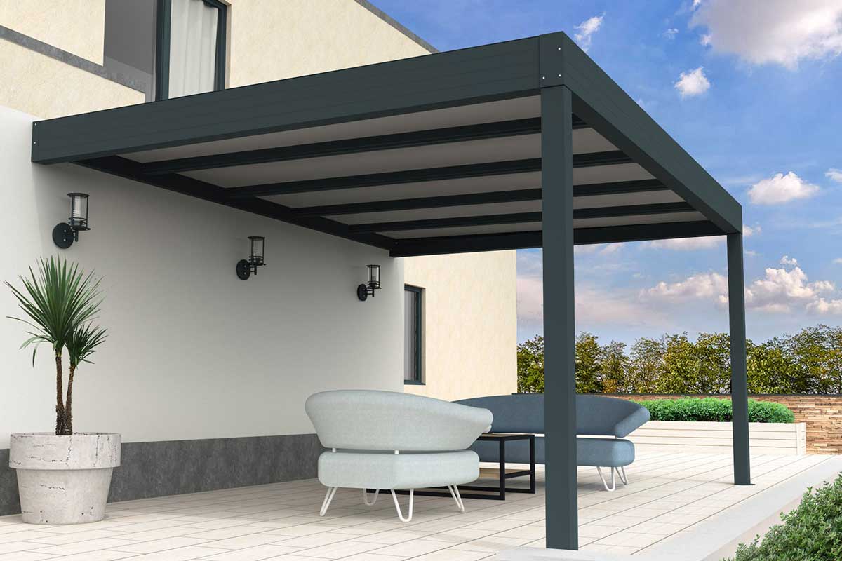 Duvar Tipi Pergola Akıllı tente