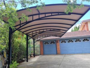 Otopark Raylı Motorlu Kumandalı Pergola Tente