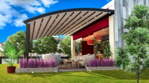 oval bükümlü Kavisli Pergola
