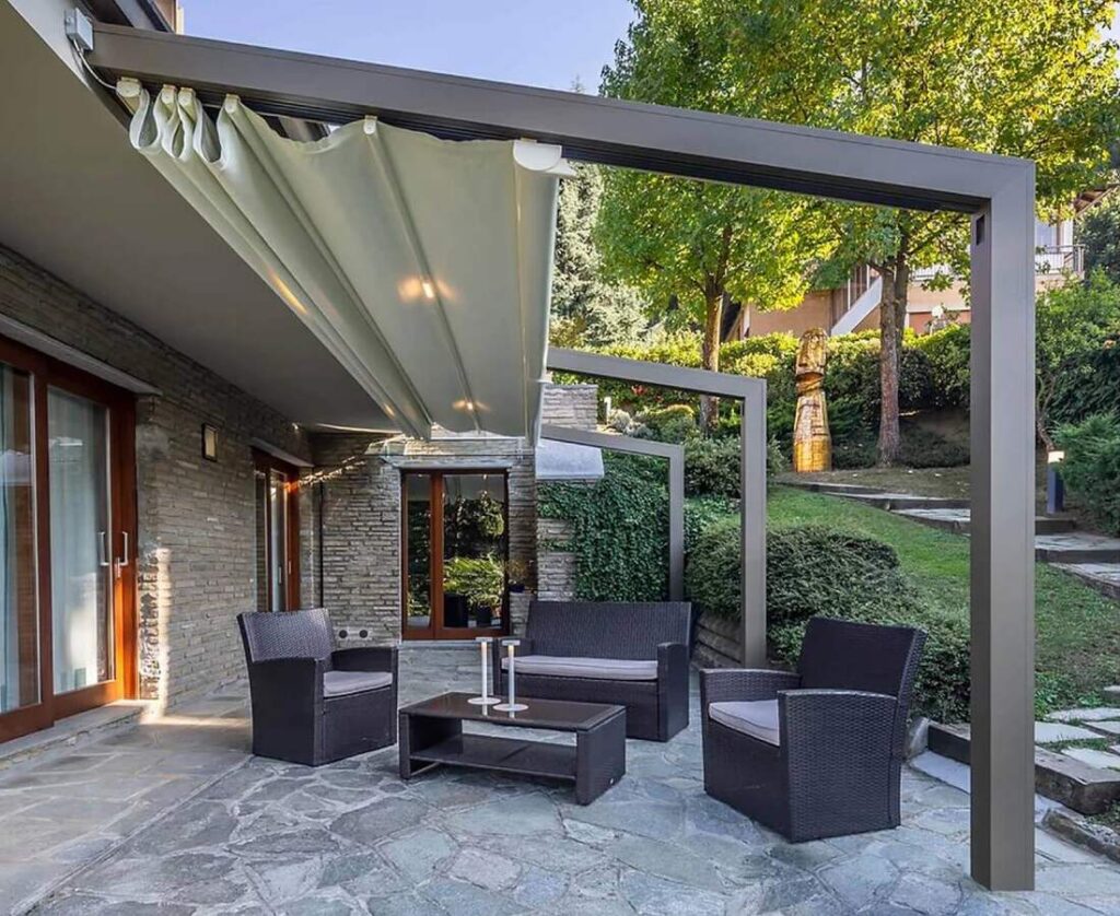 Fold Veranda Bahçe Pergola Tente